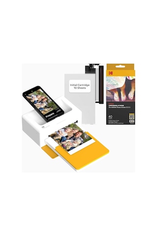 Kodak Dock Plus 4pass Mobil Fotoğraf Yazıcısı 10x15 Cm Beyaz