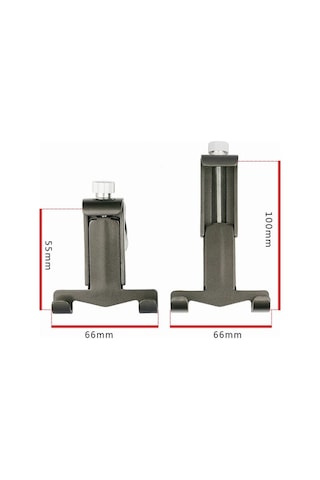 Moly Alüminyum Bisiklet Motosiklet Telefon Tutucu 55-100mm Cihaz İçin Güçlü Sabitleme - Titanyum Rengi