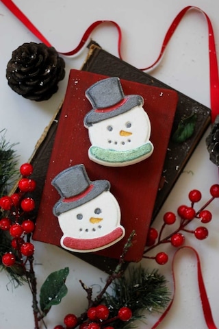 Christmas Bath Bomb /köpüren Kardan Adam Banyo Topu / Nem Bombası 2 Adet 120 Gr