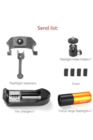 DJI Mavic 2 Pro için Gece Uçuş Zoomlu Fener Üst Lamba 360 Derece Dönüş