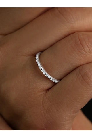 Serebro Rossii Yüzük Yollu 925 Ayar Gümüş 12688425 Gri