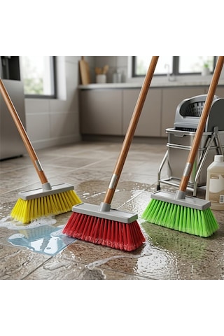 Günsan Plastik Su Serpme Fırçası 8cm Kıl Boyu Saplı 15.5cm 8 Sıra 012 006 Karton Sargı - 12'li Paket