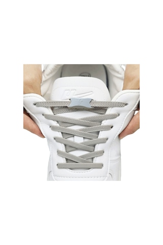 Tak Bırak, Klipsli Elastik, Yeni Nesil Akıllı Bağcık, Açık Gri