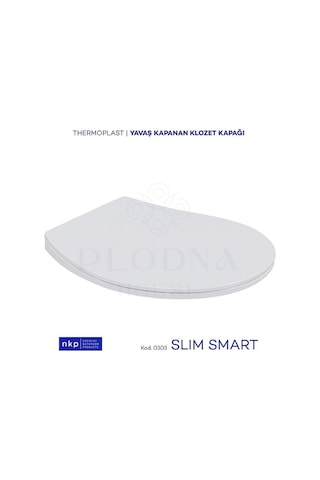 Slim Smart Oval Form C Model Yavaş Kapanan Klozet Kapağı Üstten S