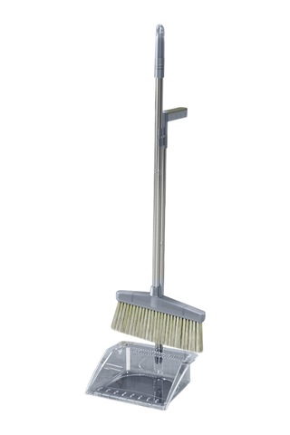 Fosenze Stal Çelik Çubuklu Sürekli Temizlik Seti - Geniş Tarama, Toz Yok Tasarım, Ev Ofis Mağaza Kullanıma Uygun Gri