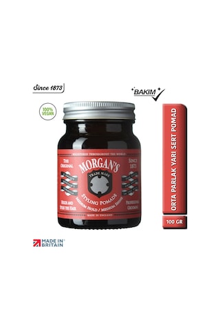 Morgan's Pomade Medium Hold & Shine Styling Pomade - Orta Tutucu Parlaklık Veren Pomad 100 G