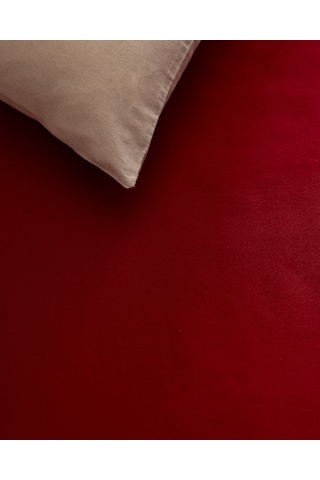 Madame Coco Manon King Size %100 Pamuk Ranforce Lastiksiz Çarşaf - Kırmızı 8684427057667 Kırmızı