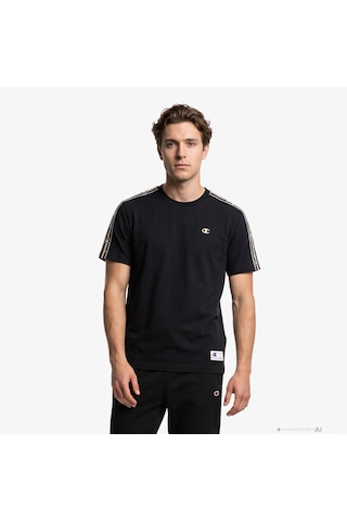 Champion Ss Erkek Siyah T-shirt 222953 2800282