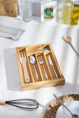 Bambu Ayarlanabilir Çekmece İçi Kaşıklık - Çekmece İçi Organizer