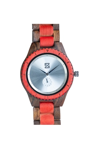 Zebrino Ww-au-2kbg Zbr-al-wh1 Kineto Wood Red Ahşap Erkek Kol Saati 45 Mm