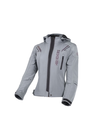 4riders Alice Pro Korumalı Softshell Kadın Motosiklet Montu Gri