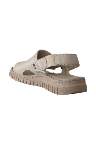 Forelli 38501 Gloria G Kadın Comfort Deri Sandalet Bej