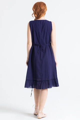 Kolsuz Vual Candan Yırtmaçlı Midi Boy Elbise Mor Mor-mor Mor