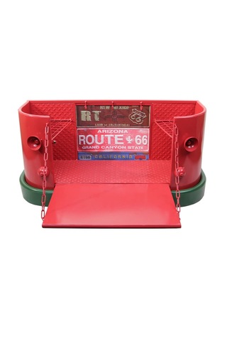 Vintage Eskitme Metal Kamyonet Kasası Raf 70cm