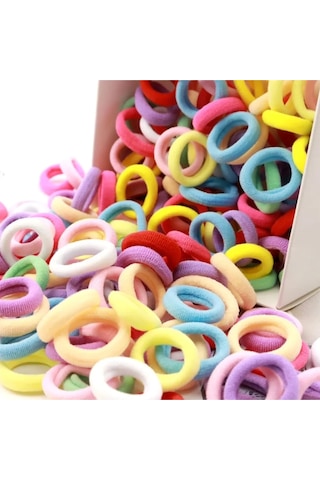 100 Adet Çocuk Tokası Bebek Toka Lastik Toka Pembe