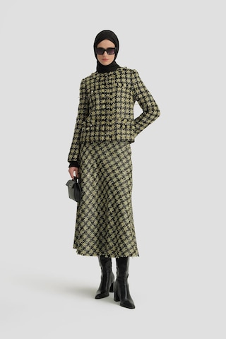 Armine Simli Tüvit Ceket 24k5719 Yeşil Yeşil