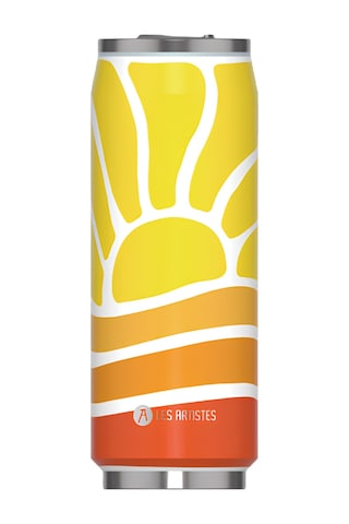Les Artistes Paris Isı Yalıtımlı Kutu Çelik Termos 500ml Sun Festival Sarı - Turuncu