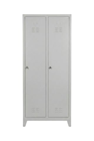 2 Kapaklı Ekonomik Soyunma Dolabı 67x37x180 Gri