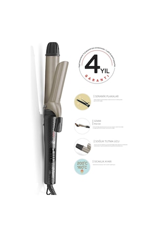 Arzum AR5028 Lisa XL 32 MM Seramik Saç Maşası (Teşhir)