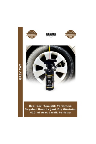 Özel Seri Temizlik Yardımcısı Seyahat Hazırlık Jant Dış Görünüm 410 Ml Araç Lastik Parlatıcı