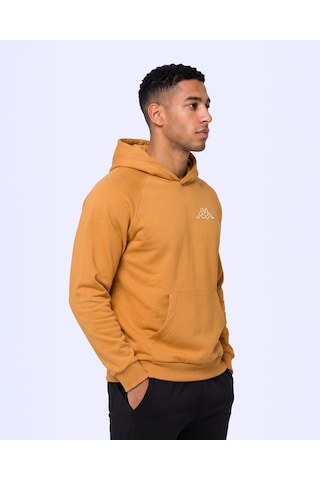 Kappa Authentic Onial Tur Erkek Koyu Turuncu Oversize Hoodie
