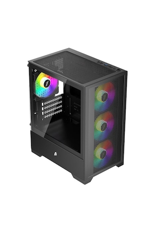 1st Player Go2 Siyah 550w 4x12cm Raınbow Fan Temperli Cam Usb 3.0 M-atx Kasa