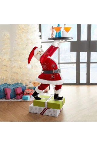 Reçine Noel Baba Snack Ekran Stand Vıvıd Renk Yönetimi İle Uygun Partik Dekan Denetimi C