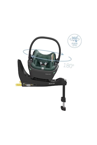 Maxi-Cosi Coral 360 Dönebilir Isofix Bazalı 2'si Bir Arada Ana Kucağı ve Oto Koltuğu Essential Green