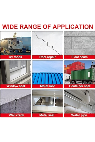 Vkemall Alüminyum Ağlı Butil Bant, Su Geçirmez, 1.0mm Kalınlık, 5cm X 5m, Sıcak Dayanıklı, Çok Yüzey Uyumlu, İngilizce Paket