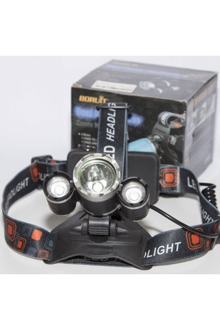 Boruıtt6 Kafa Feneri 5000 Lumens 3xcree Xm-T6+2r5 Lamba Led Kamp Çok Renkli