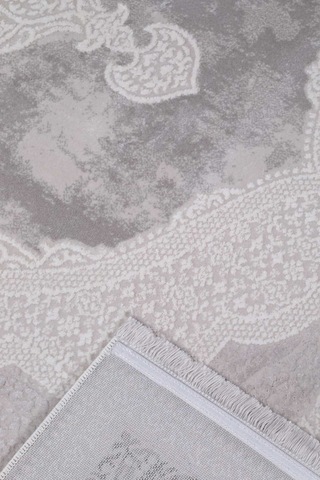 Voyage %100 Akrilik Yumuşak Dokulu Halı Kilim Salon Mutfak Koridor Yolluk Dokuma Makine Halısı Ac-408 Gri