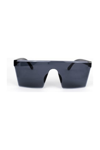 Mobgift Büyük Kare Unisex Güneş Gözlüğü Siyah
