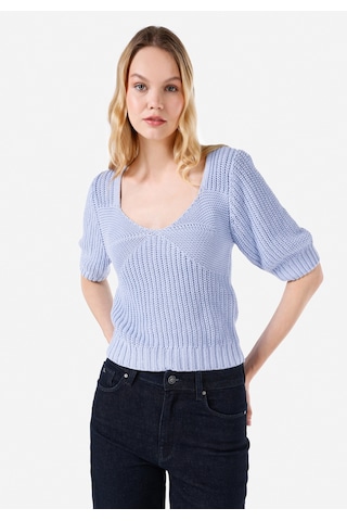 Colin's Colins Slim Fit Derin Bisiklet Yaka Mor Kadın Kazak Cl1067361 Lavender Lavanta