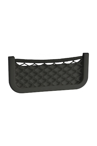 Marin Siyah Plastik Fileli Eşya Yuvası Cep - Tekne Yat Motoryat 250X115X10