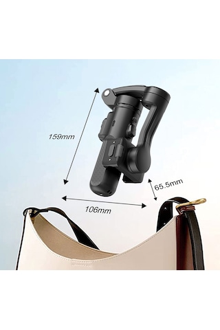 Gimbal Sabitleyici Lenyes Lph113 3 Eksenli Akıllı Stabilizatör Siyah Siyah