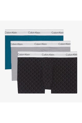 Calvin Klein Trunk Erkek Siyah/gri/mavi 3'lü Boxer Lv00nb4565 Renkli