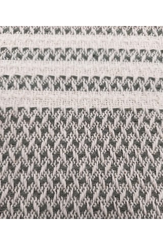Pamuklu Kaymaz Hasır Dokuma Maxi Boy Kolları Örten Koltuk Örtüsü 180x310 - Haki Yeşili