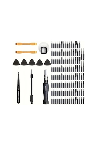 Xuweiwei Jm 8183 145 Parça Hassas Tornavida Seti Kılıflı Taşınabilir Çok Fonksiyonlu Tamir Alet Seti Ev Dıy Ve Noel Hediyesi