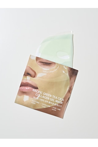 NACIFIC Green Tea Cica Collagen Gel Mask , Dolgunluk Veren Jel Maske , Hassas ve Yorgun Ciltler İçin