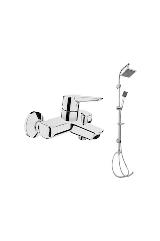 Artema Solid S Banyo Batarya.gms Karine Tepe Yağmurlama Duş Takım Gümüş