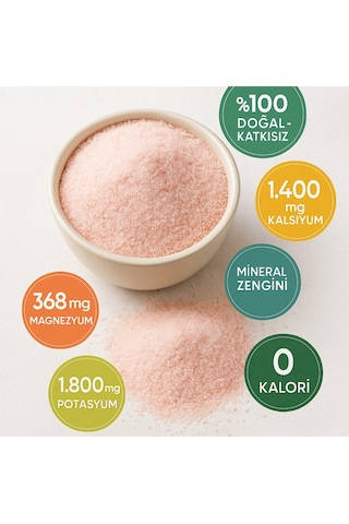 Doğal Himalaya Tuzu 500 Gr - Saf Ve Mineralli Pembe Kristal Tuz