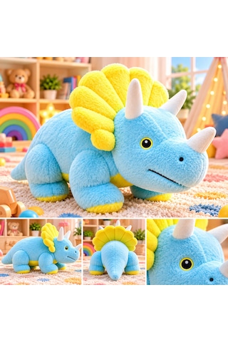 Dinazor Peluş 50 Cm Açık Mavi