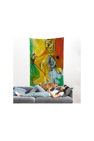 Pablo Picasso - Adam Ve Çocuk Duvar Örtüsü - Homme Et Enfant-7328