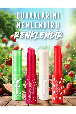 Flormar Lip Balm Meyve Kokulu Renkli Dudak Nemlendiricisi 002 Black Mulberry