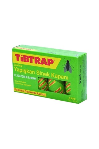 Özel Seri Bütçe Dostu Hijyenik Alan Kolay Kullanım Tibtrap Yapışkan Sinek Kapanı 4'lü