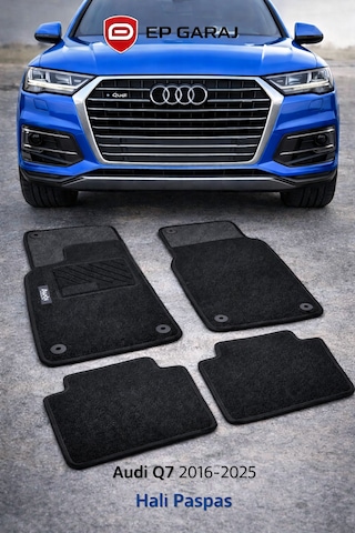 Audi Q7 2016-2025 Uyumlu Halı Paspas Seti 4 Parça