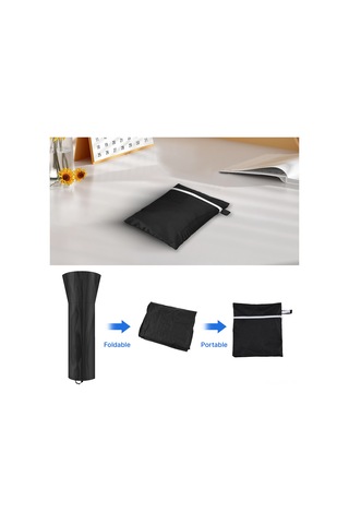 Hangfox 210d Oksford Kumaşlı Dış Mekan Isıtıcı Koruması - Sırtıç, Su Geçirmez, Uv Dayanıklı - Fermuar Ve İç Çekmeceli - 226x85x48cm Siyah