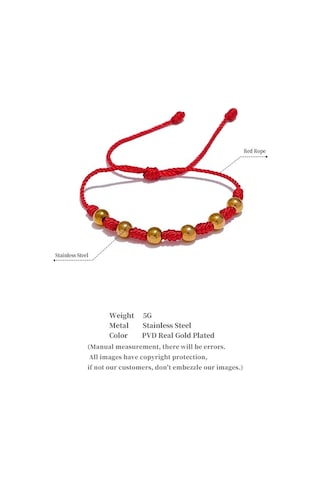 Çok Renkli Eetit Unisex 7 Knot Şanslı El Yapımı Dokuma Takı Hediye Moda Paslanmaz Çelik Boncuk Kırmızı Halat Örgülü Kader Dilek Bilezik Bileklik Çok Renkli