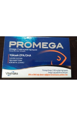 Promega Omega 3 Balık Yağı 1000 Mg 30 Kapsül