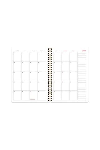 Keskin Color 17x24 Spiralli Akademik Ajanda Mocha 600101-99 Çok Renkli